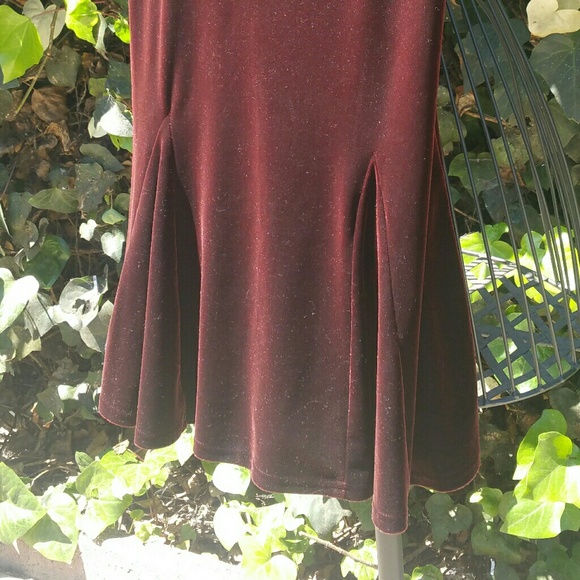 Victoria's Secret Burgundy Velvet Dress - Picture 5 of 5